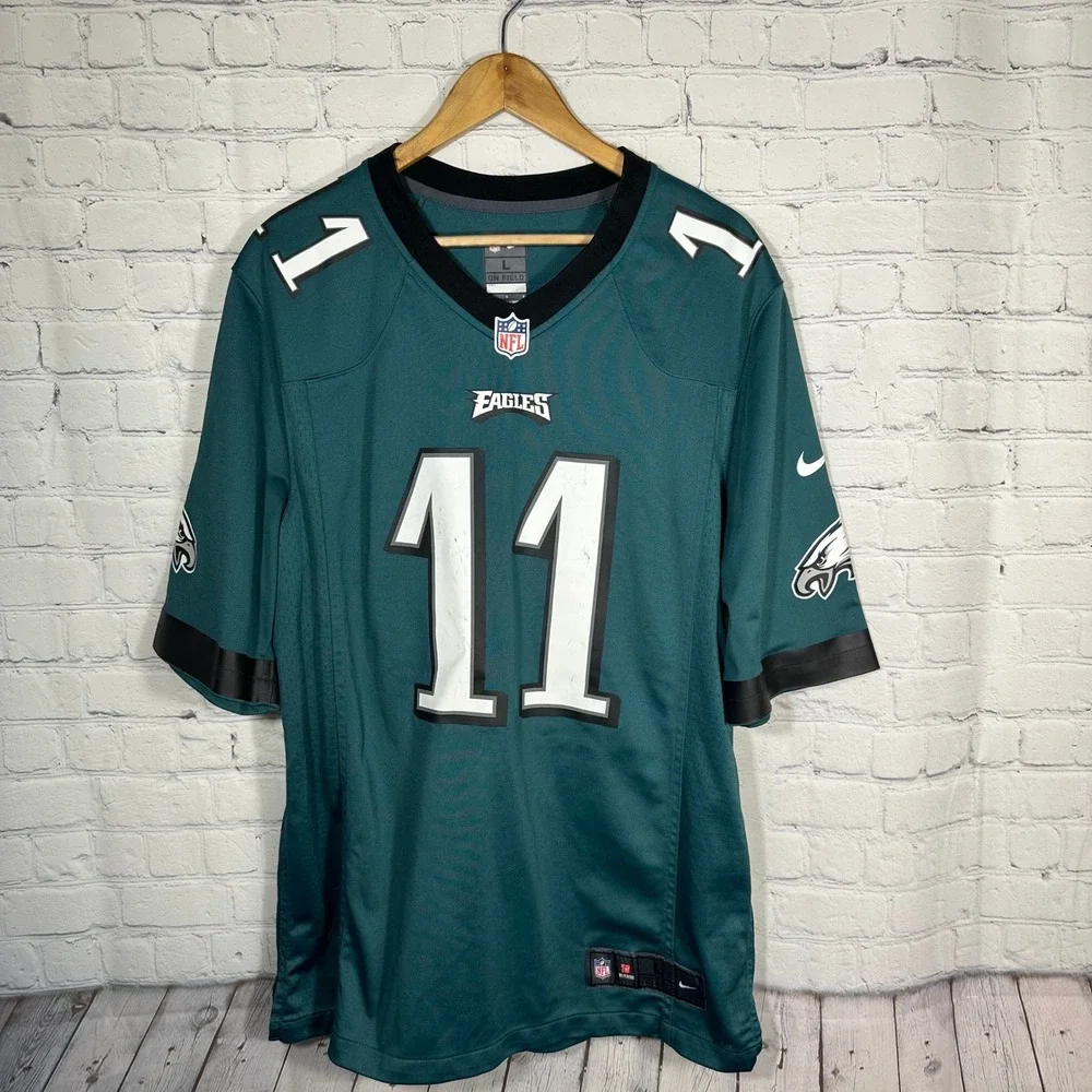 Nike NFL Philadelphia Eagles‎ Carson Wentz 11 Jersey Mens Large Green 445591-1/2